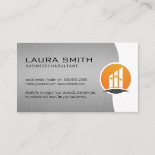 Finanzlogo Unternehmen Realtor Visitenkarte