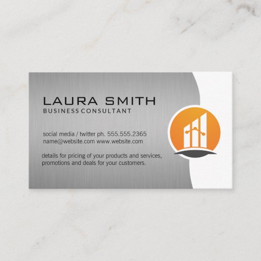 Finanzlogo | Unternehmen | Realtor Visitenkarte (Vorderseite)