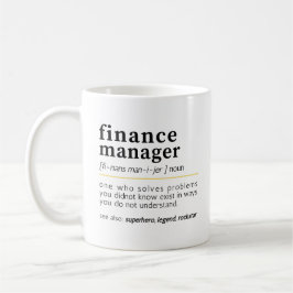 Finanzmanager - Funny Definition Kaffeetasse