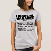 Finanzmanager Noun Management Inspiration T-Shirt (Vorderseite)