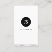 Finanzmanager - Schwarz-weiß sauber Visitenkarte (Rückseite)