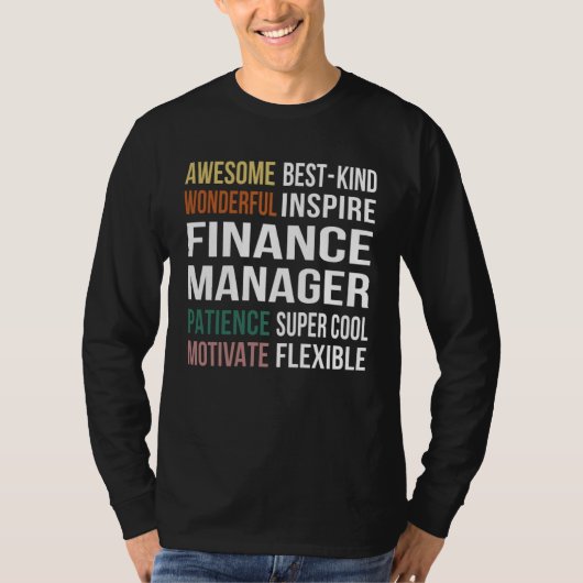 Finanzmanager würdigen T-Shirt (Vorderseite)