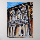 Finanzministerium - Al Khazneh - Petra, Jordanien Poster (Vorne)
