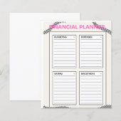 Finanzplaner (Vorne/Hinten)