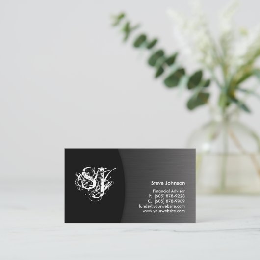 Finanzplaner für berufliche Geschäftskarten Visitenkarte (Stehend Vorderseite)