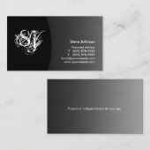 Finanzplaner für berufliche Geschäftskarten Visitenkarte (Vorne/Hinten)