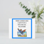 FINANZPLANER POSTKARTE (Stehend Vorderseite)