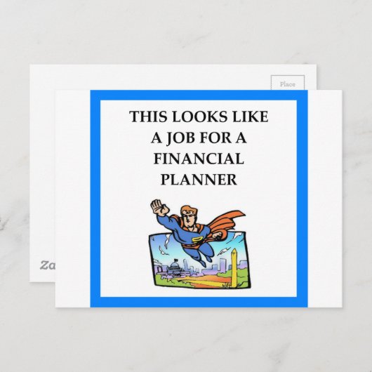 FINANZPLANER POSTKARTE (Vorne/Hinten)