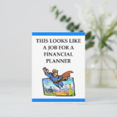 FINANZPLANER POSTKARTE (Stehend Vorderseite)