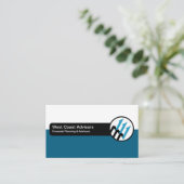 Finanzplaner und Berater-Visitenkarten Visitenkarte (Stehend Vorderseite)