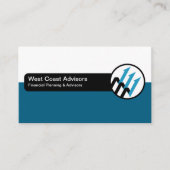 Finanzplaner und Berater-Visitenkarten Visitenkarte (Vorderseite)