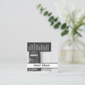 Finanzplaner Vermögensverwaltung Quadratische Visitenkarte (Stehend Vorderseite)