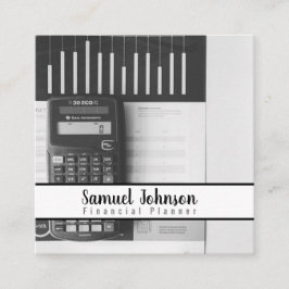 Finanzplaner Vermögensverwaltung Quadratische Visitenkarte