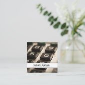 Finanzplaner Vermögensverwaltung Quadratische Visitenkarte (Stehend Vorderseite)