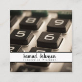 Finanzplaner Vermögensverwaltung Quadratische Visitenkarte (Vorderseite)