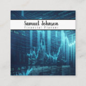 Finanzplaner Vermögensverwaltung Quadratische Visitenkarte (Vorderseite)