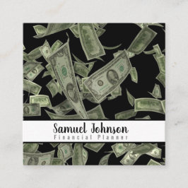 Finanzplaner Vermögensverwaltung Quadratische Visitenkarte
