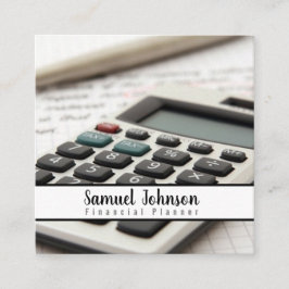Finanzplaner Vermögensverwaltung Quadratische Visitenkarte
