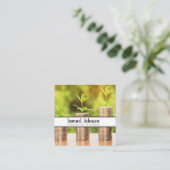 Finanzplaner Vermögensverwaltung Quadratische Visitenkarte (Stehend Vorderseite)