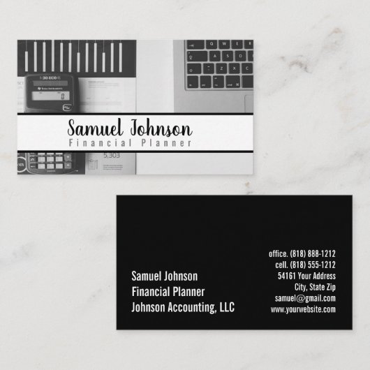 Finanzplaner Vermögensverwaltung Visitenkarte (Vorne/Hinten)