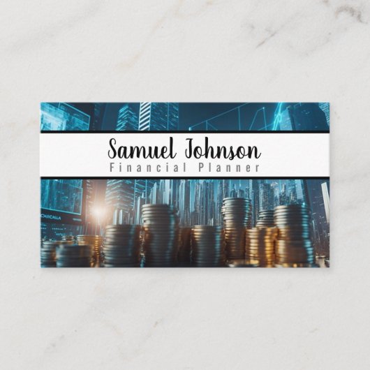 Finanzplaner Vermögensverwaltung Visitenkarte (Vorderseite)