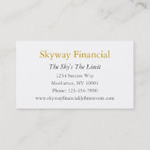 Finanzplaner Visitenkarte (Rückseite)