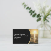 Finanzplaner-Visitenkarten Visitenkarte (Stehend Vorderseite)