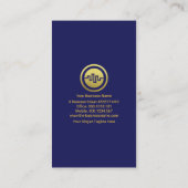 Finanzplanung mit zwei Tonen Aktien Index Visitenkarte (Rückseite)