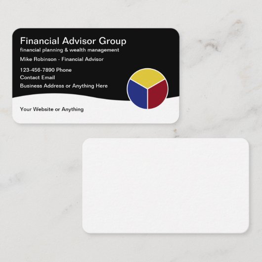 Finanzplanung und Vermögensverwaltung Visitenkarte (Vorne/Hinten)