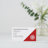 Finanzplanungs-Visitenkarten Visitenkarte (Stehend Vorderseite)
