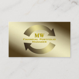 Finanzportfoliomanager, Gold-Logo Visitenkarte