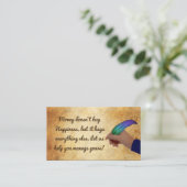 Finanzratgeber-Visitenkarten Visitenkarte (Stehend Vorderseite)