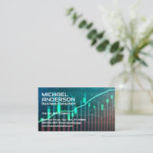 Finanzsektor | Datendiagramme Visitenkarte (Stehend Vorderseite)