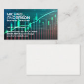Finanzsektor | Datendiagramme Visitenkarte (Vorne/Hinten)