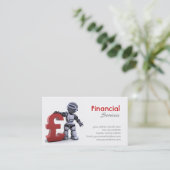 Finanzservice-Visitenkarte Visitenkarte (Stehend Vorderseite)
