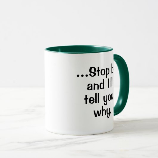 Finanzsystemrechner oder Manager - Funny Quote Tasse (VorderseiteRechts)