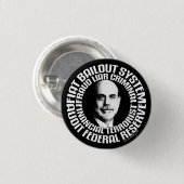 Finanzterrorist-Knopf Button (Vorne & Hinten)