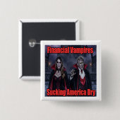 Finanzvampir Trump Button (Vorne & Hinten)