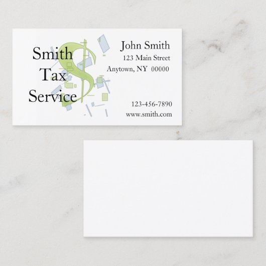 FinanzVisitenkarte Visitenkarte (Vorne/Hinten)