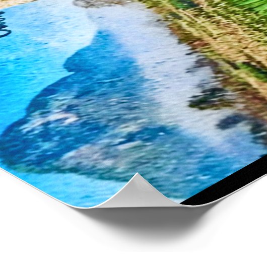 Finca Macondo Cafe Gecko Poster (Ecke)