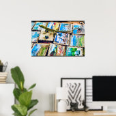 Finca Macondo Cafe Gecko Poster (Heimbüro)