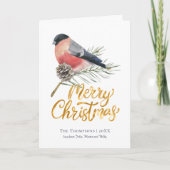 Finch Bird Personalisiert Weihnachten (Vorderseite)