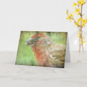 Finch Karte (Gelbe Blume)