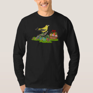 Finches Bird Oaster Egg Jagd Bunny Finches Ost T-Shirt