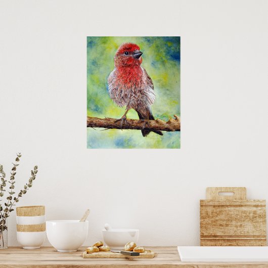 Finchy Print Poster (Küche)