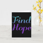 Find Hope Präventionsbewusstsein Karte (Gelbe Blume)