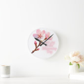 Find Joy in the Blossoming Day Runde Wanduhr (Zuhause)