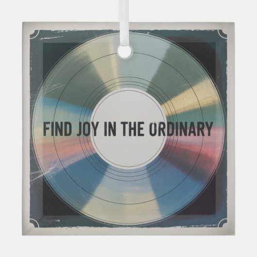 Find Joy In The Ordinary Ornament Aus Glas (Vorderseite)