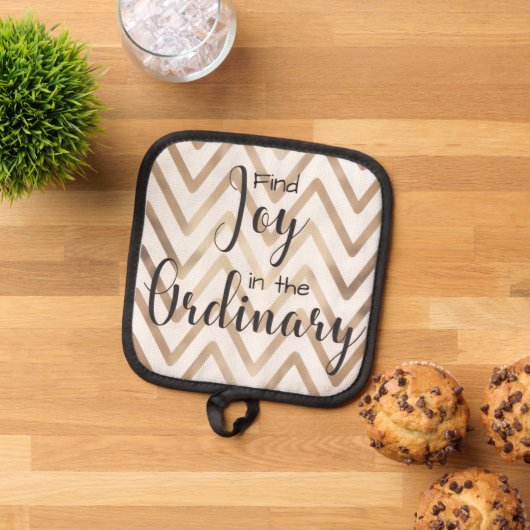 Find joy in the ordinary oven mit topflappen (Oben Unten)