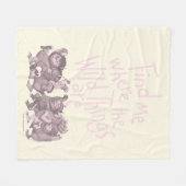 Find Me Where the Wild Things Are Fleecedecke (Vorderseite (Horizontal))